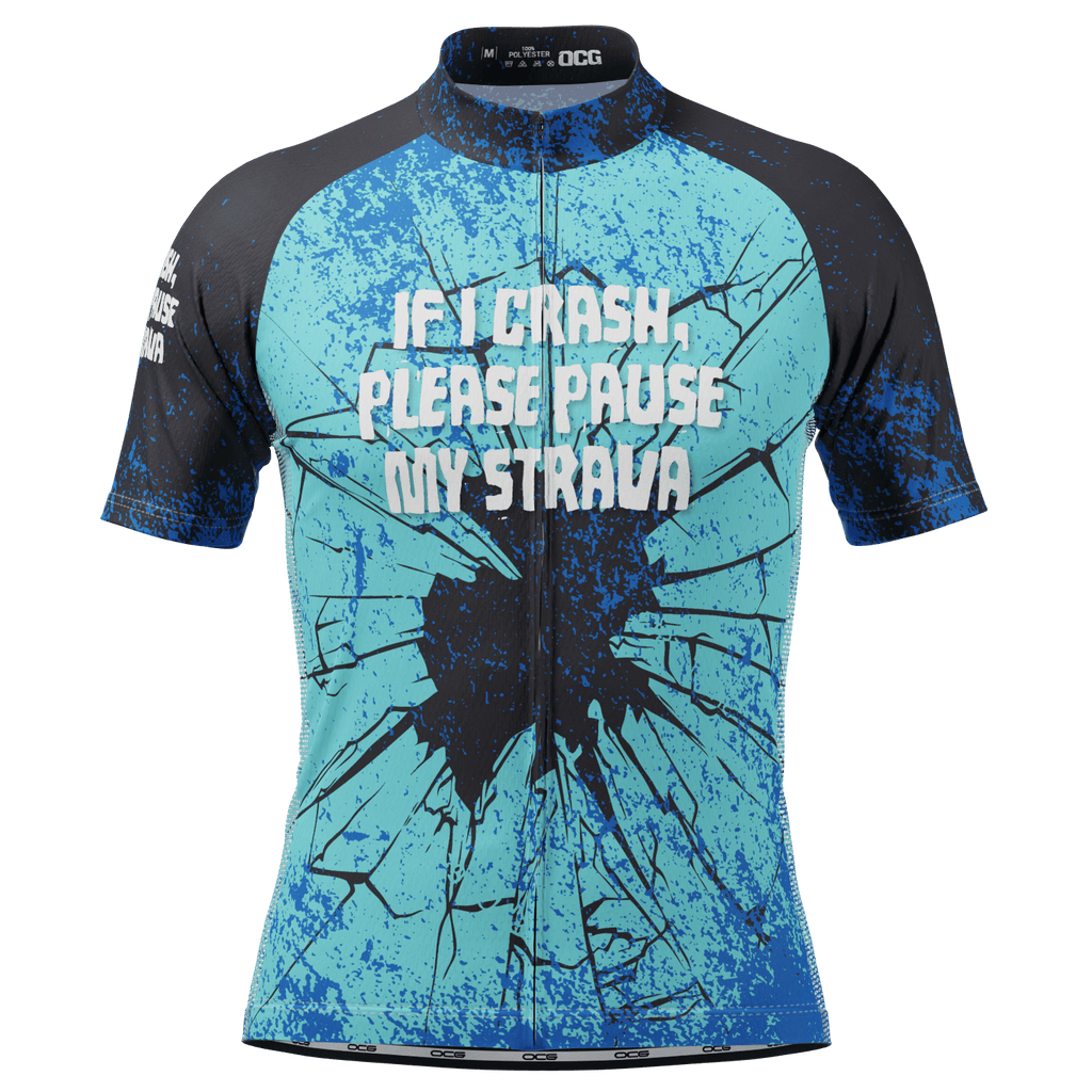 Men's Pause My Strava Short Sleeve Cycling Jersey