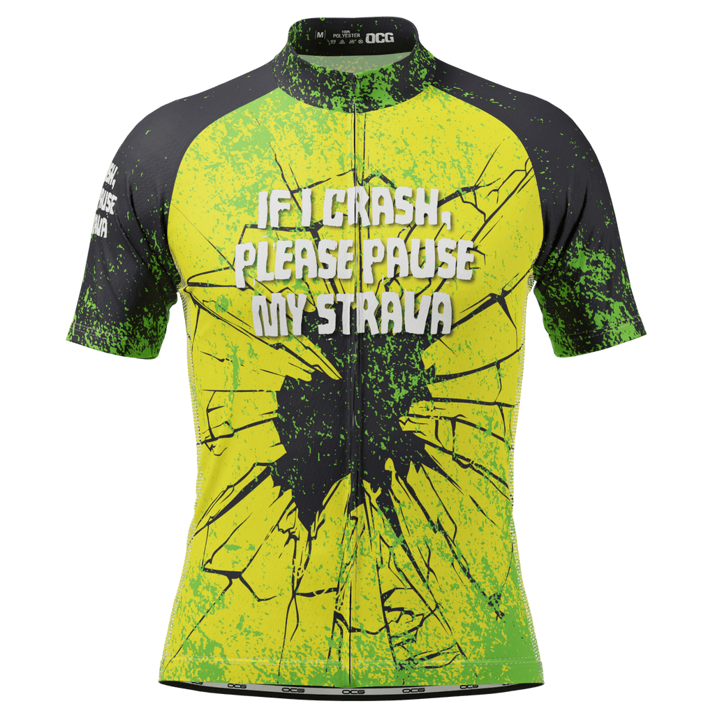 Men's Pause My Strava Short Sleeve Cycling Jersey