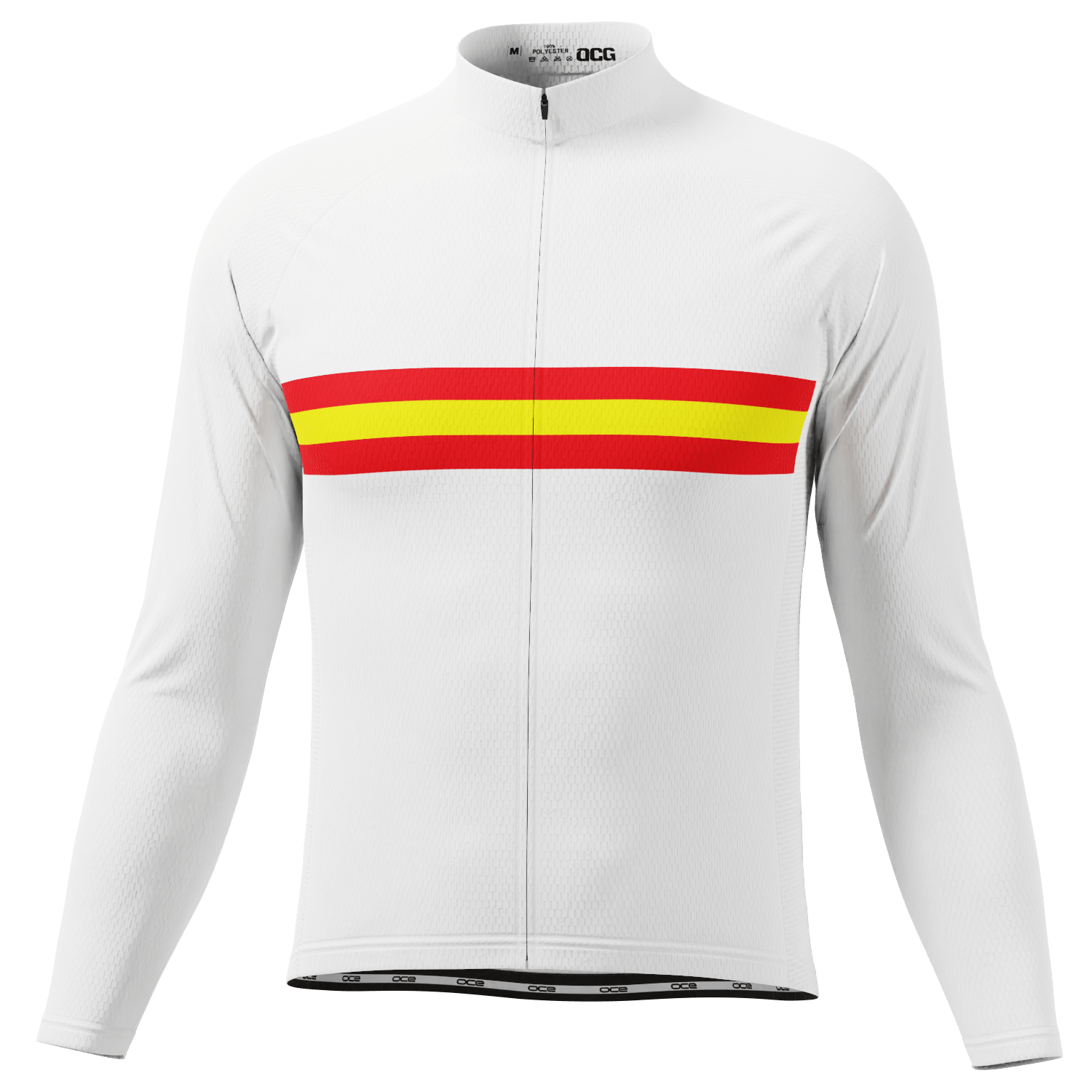Men's España Spanish National Flag Long Sleeve Cycling Jersey