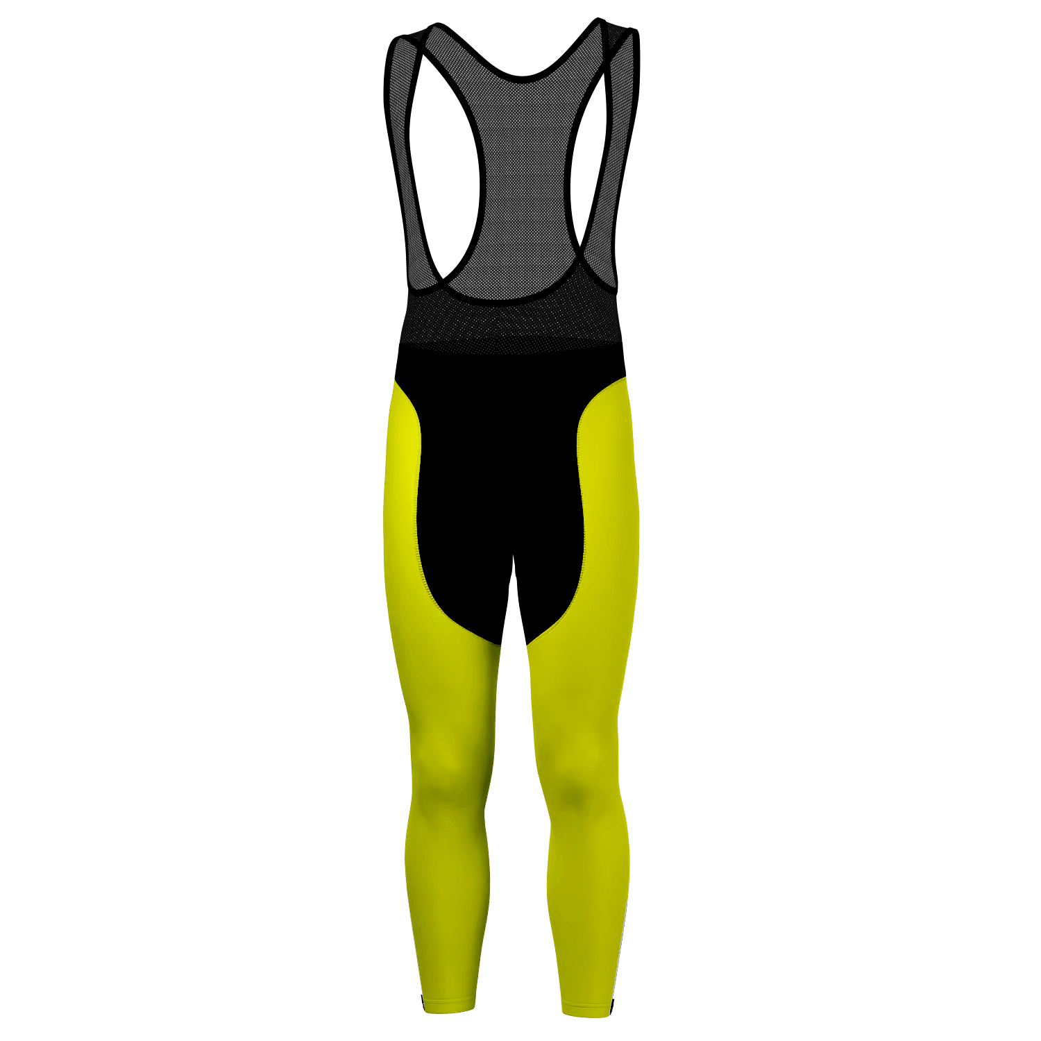 Men's Basic Colors Neon Gel Padded Cycling Bib-Tights