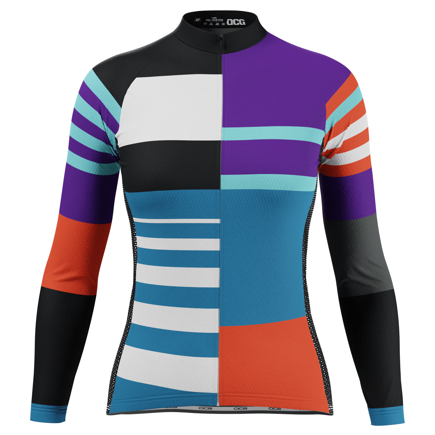 Women's Winter Stripes Long Sleeve Cycling Jersey