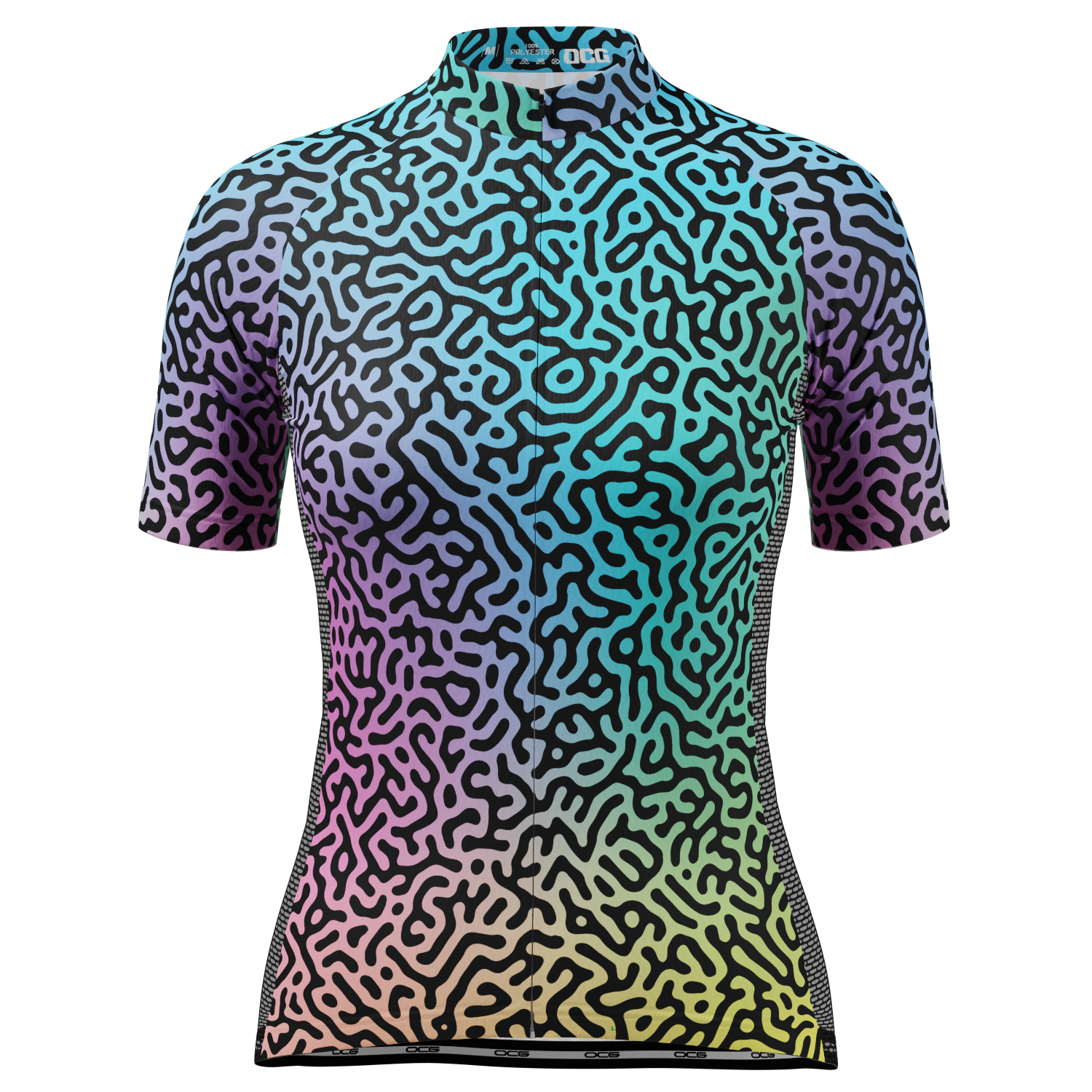 Women's Holographic Organic Lines Short Sleeve Cycling Jersey