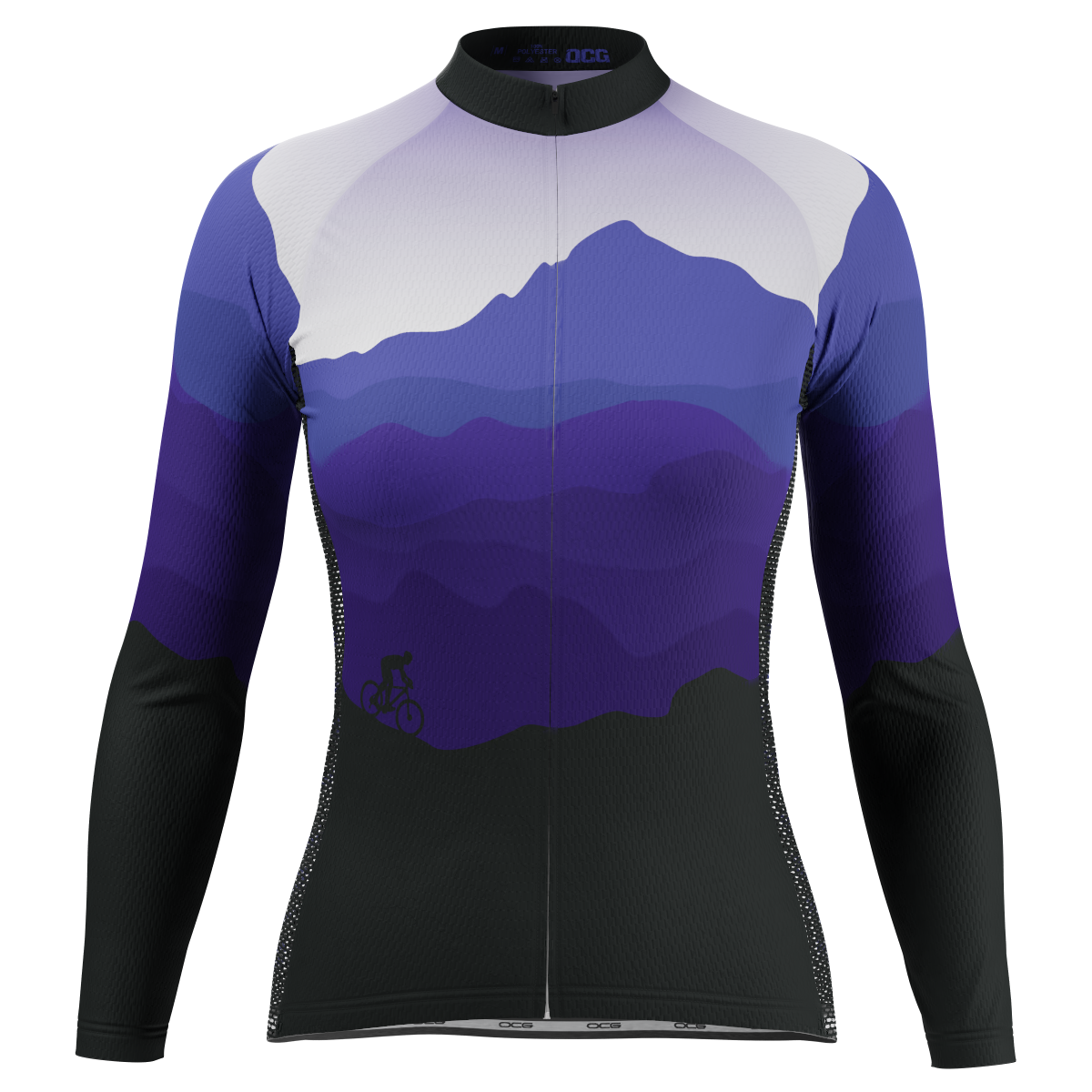 Women's Ride Free Sunset Long Sleeve Cycling Jersey