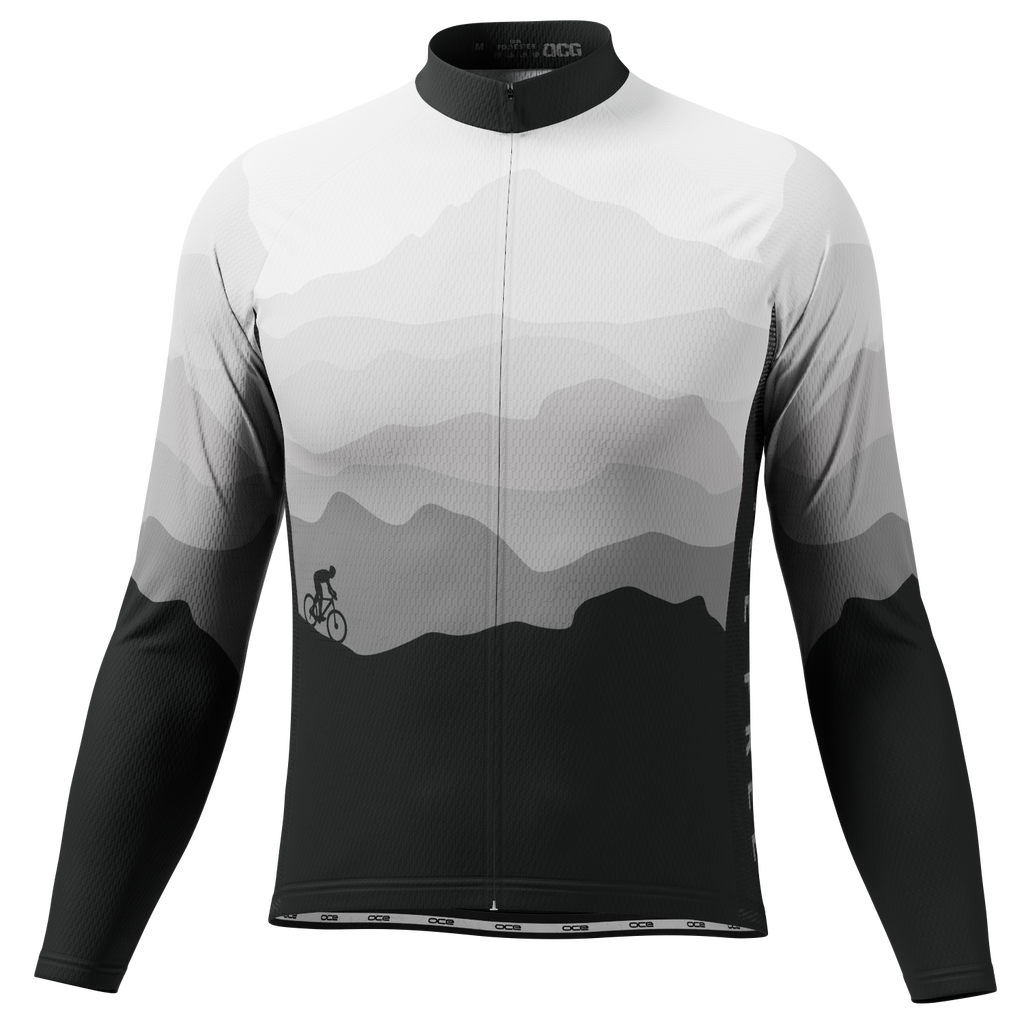 Men's Ride Free Sunset Long Sleeve Cycling Jersey