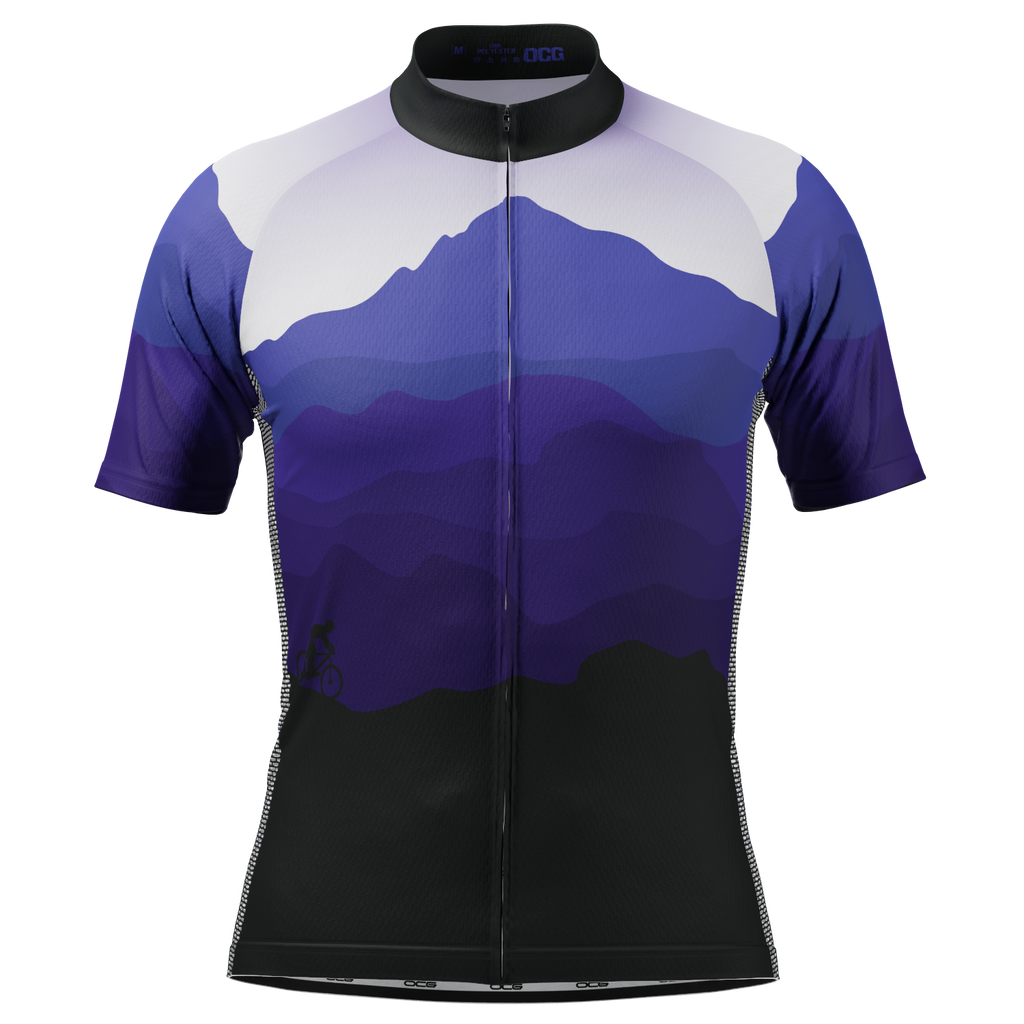 Men's Ride Free Sunset Short Sleeve Cycling Jersey