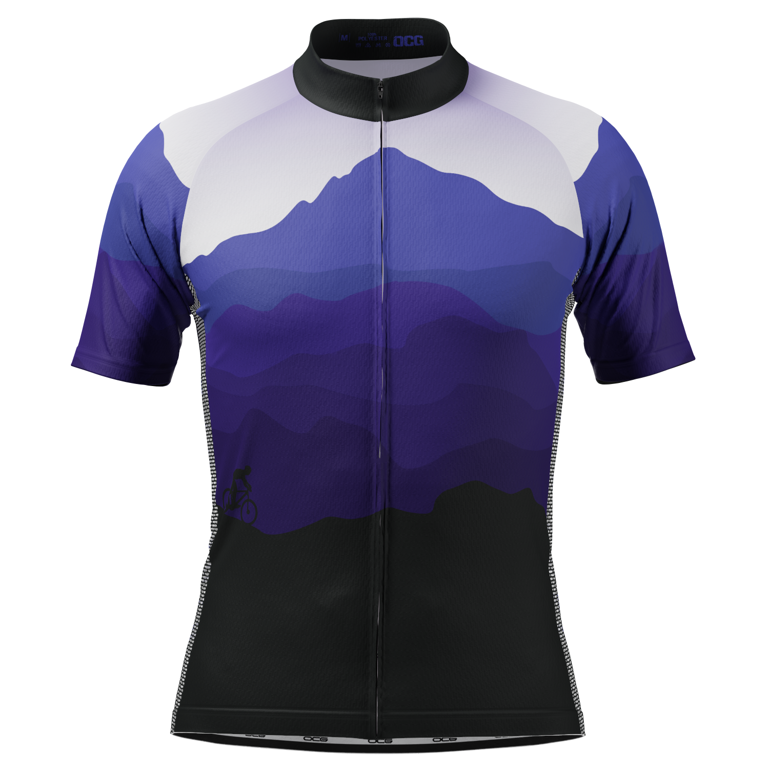 Men's Ride Free Sunset Short Sleeve Cycling Jersey