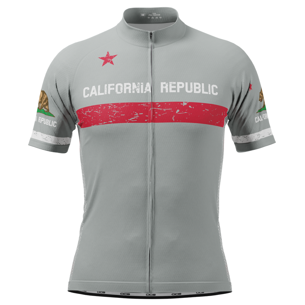 Men's California Republic Short Sleeve Cycling Jersey