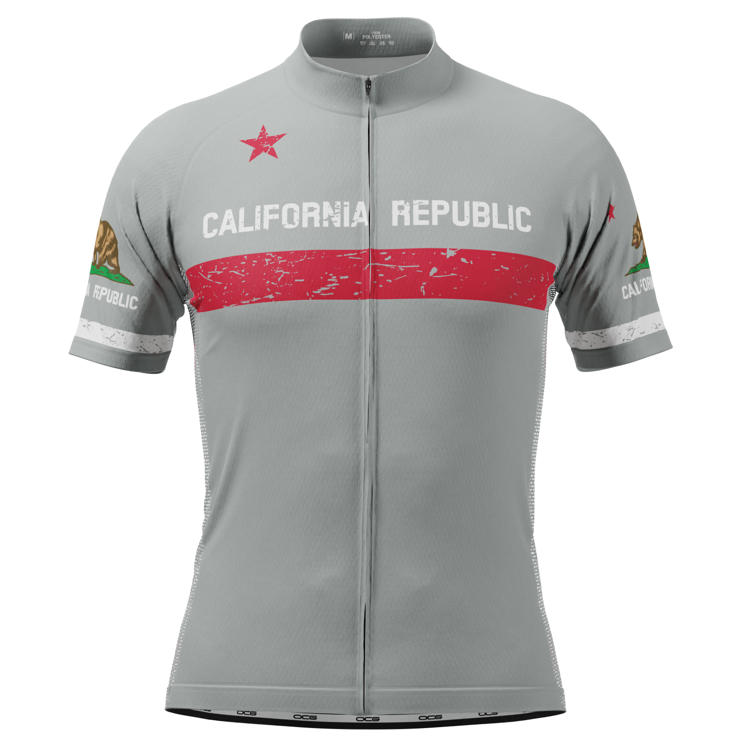 Men's California Republic Short Sleeve Cycling Jersey