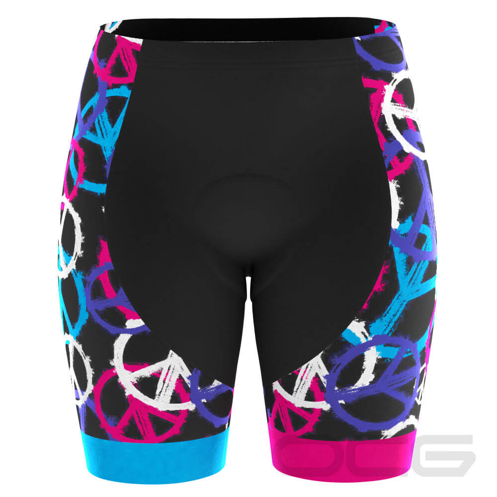 Women's Peace and Love Gel Padded Cycling Shorts