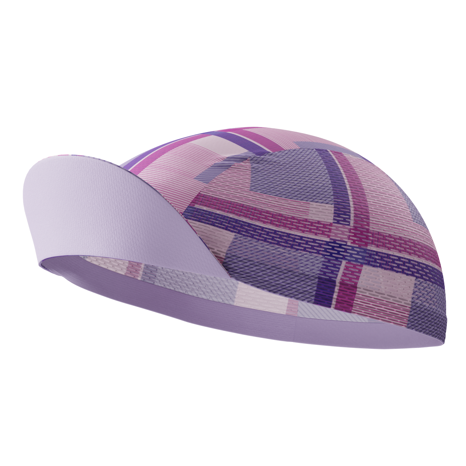 Unisex Criss-Crossed Tartan Quick Dry Cycling Cap