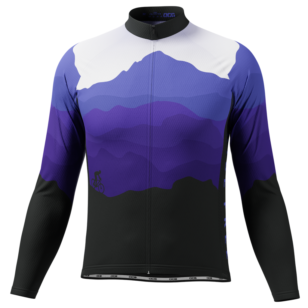 Men's Ride Free Sunset Long Sleeve Cycling Jersey