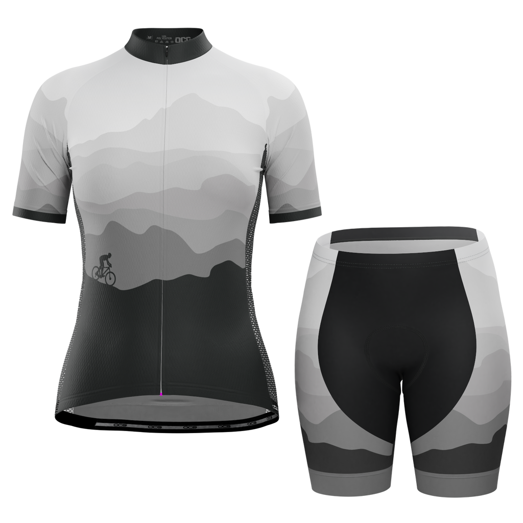Women's Ride Free Sunset 2 Piece Cycling Kit