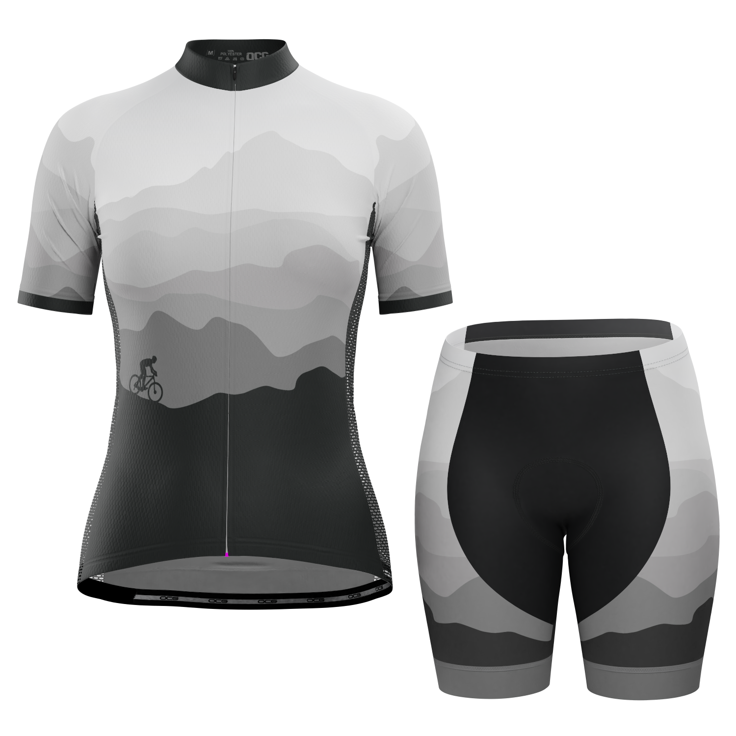 Women's Ride Free Sunset 2 Piece Cycling Kit