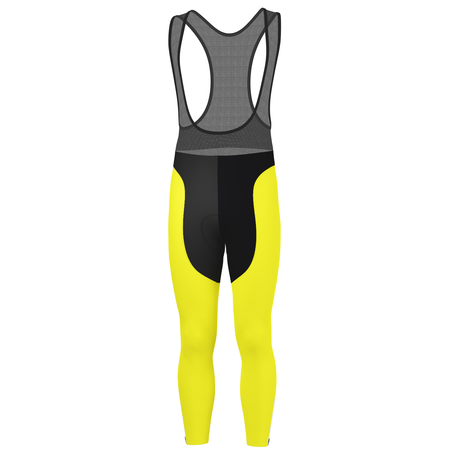 Men's Basic Colors Neon Gel Padded Cycling Bib-Tights