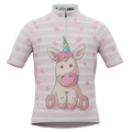 Kid's Pondering Unicorn Short Sleeve Cycling Jersey