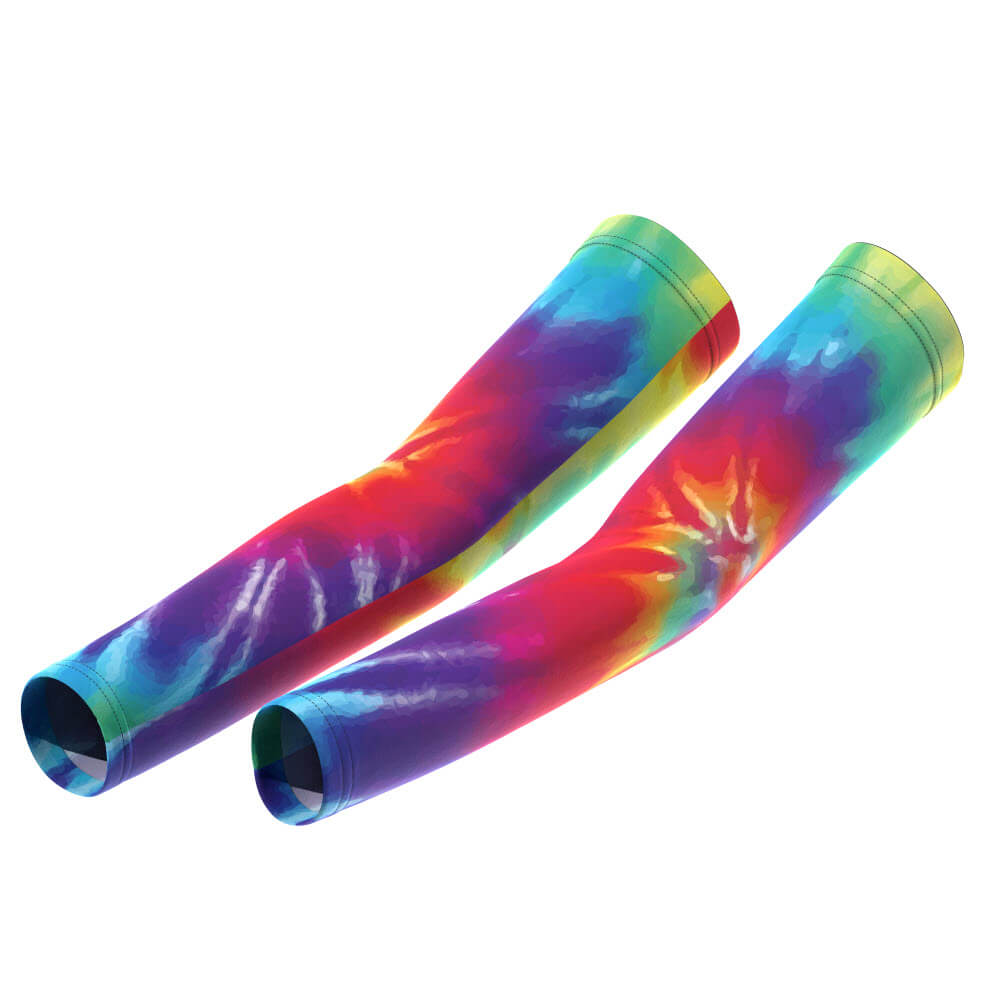 Unisex Tie Dye Quick Dry Cycling Arm-Warmers
