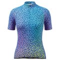 Women's Holographic Organic Lines Short Sleeve Cycling Jersey
