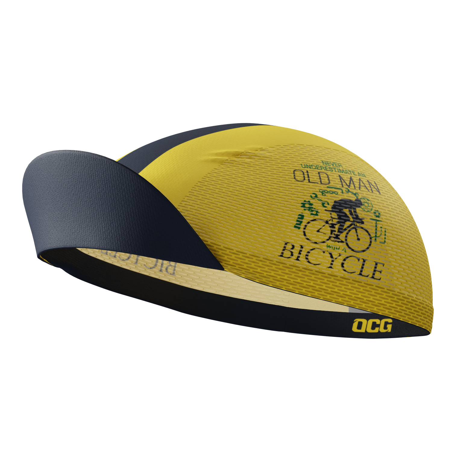 Unisex Never Underestimate an Old Man Quick Dry Cycling Cap