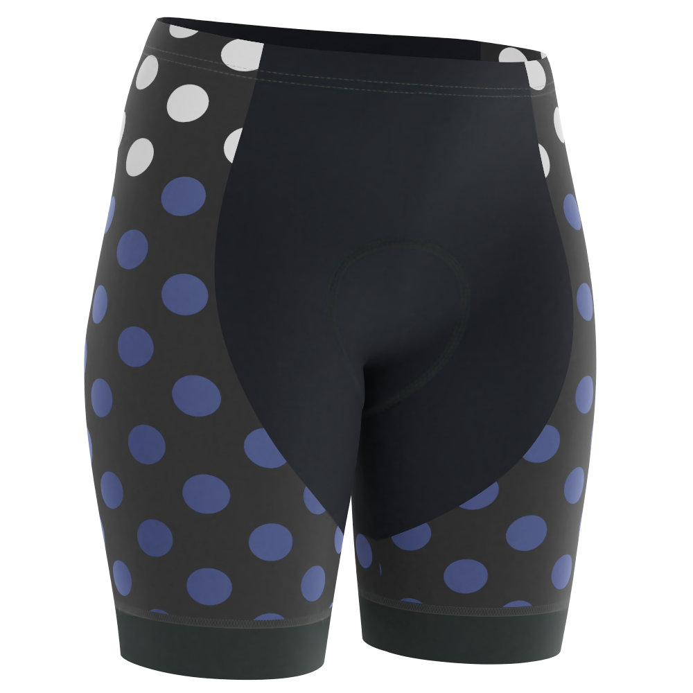 Women's Polka Dots Gel Padded Cycling Shorts
