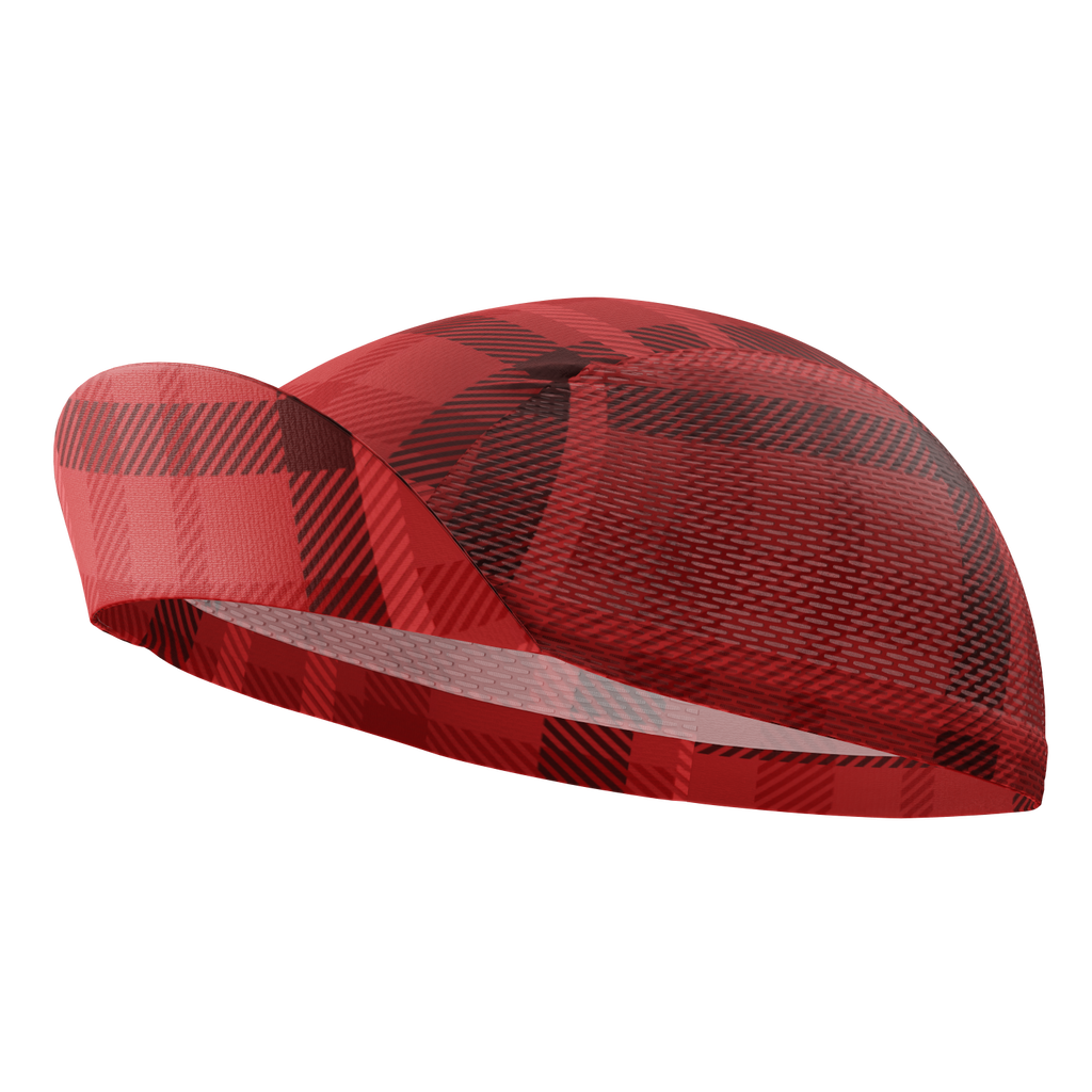 Unisex Plaid Tartan Pattern Quick Dry Cycling Cap