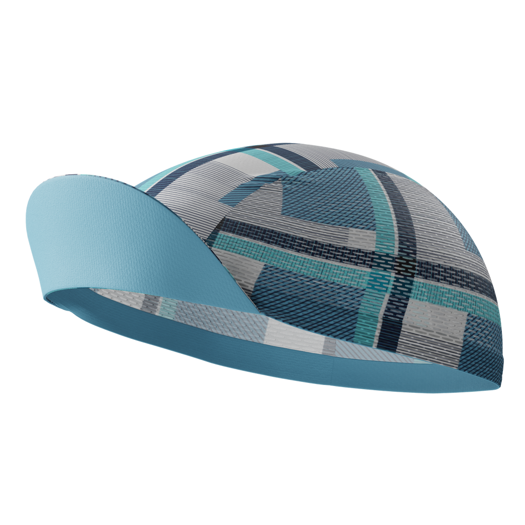 Unisex Criss-Crossed Tartan Quick Dry Cycling Cap