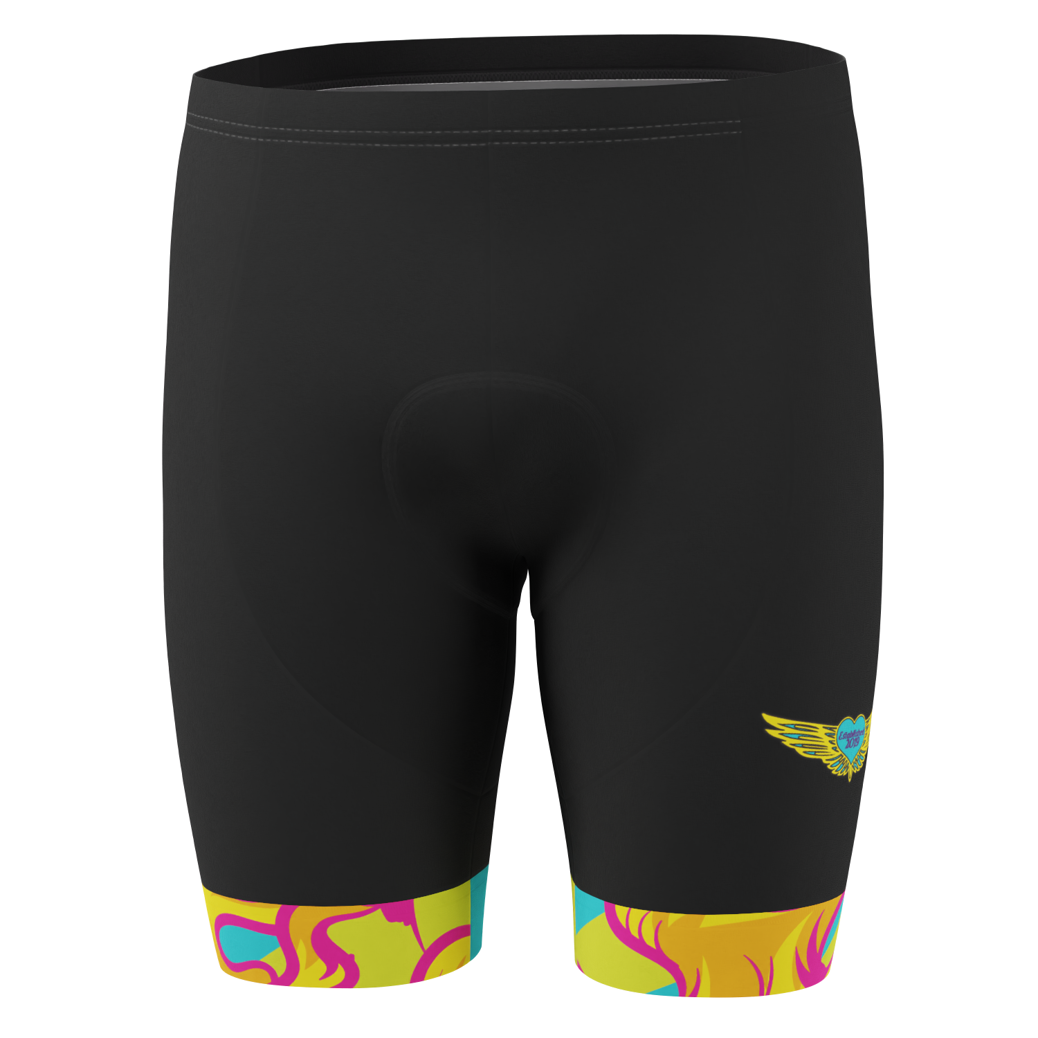 Men's Pedal Pushers Custom Team Design Gel Padded Cycling Shorts