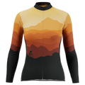 Women's Ride Free Sunset Long Sleeve Cycling Jersey