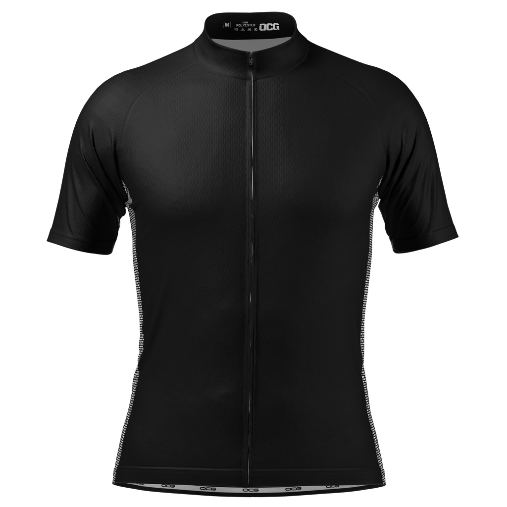Men's OCG Plain Color Block Short Sleeve Cycling Jersey