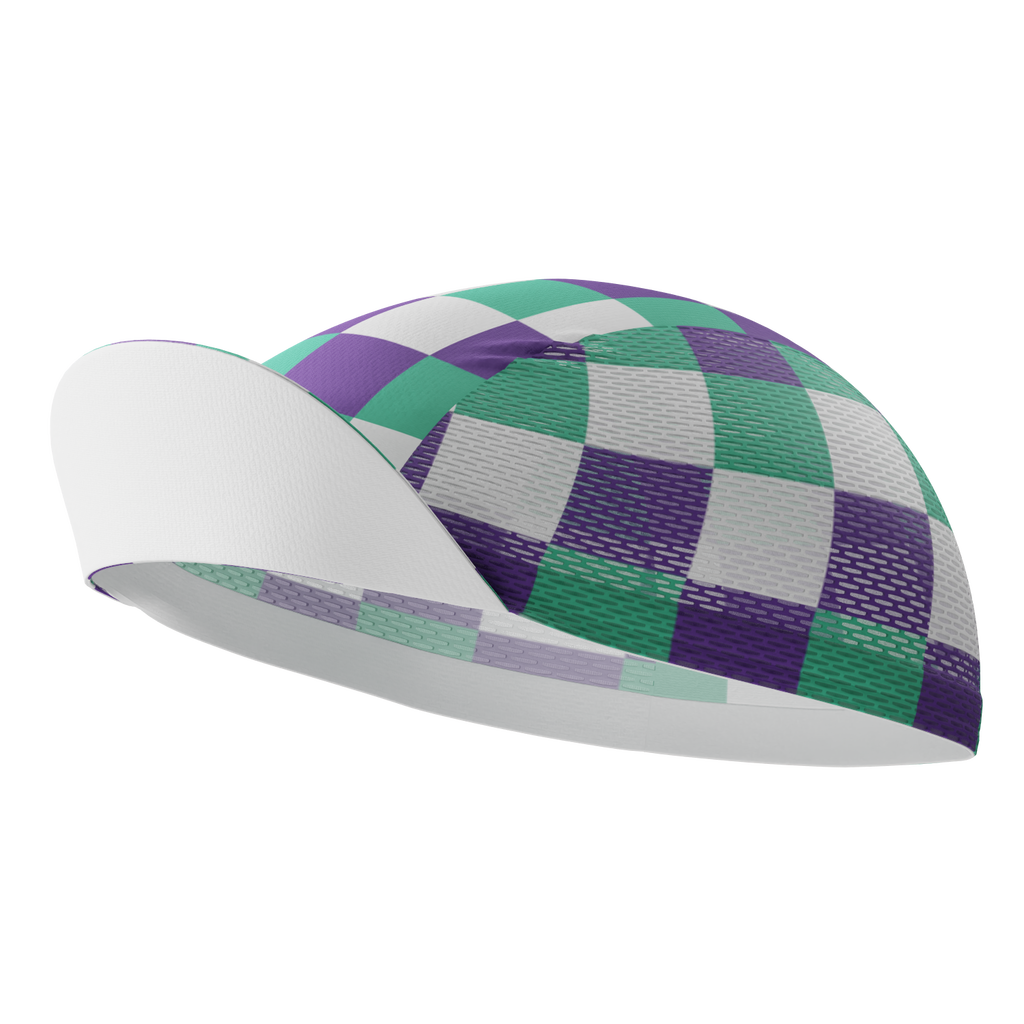 Unisex Checkered Plaid Quick Dry Cycling Cap