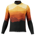Men's Ride Free Sunset Long Sleeve Cycling Jersey