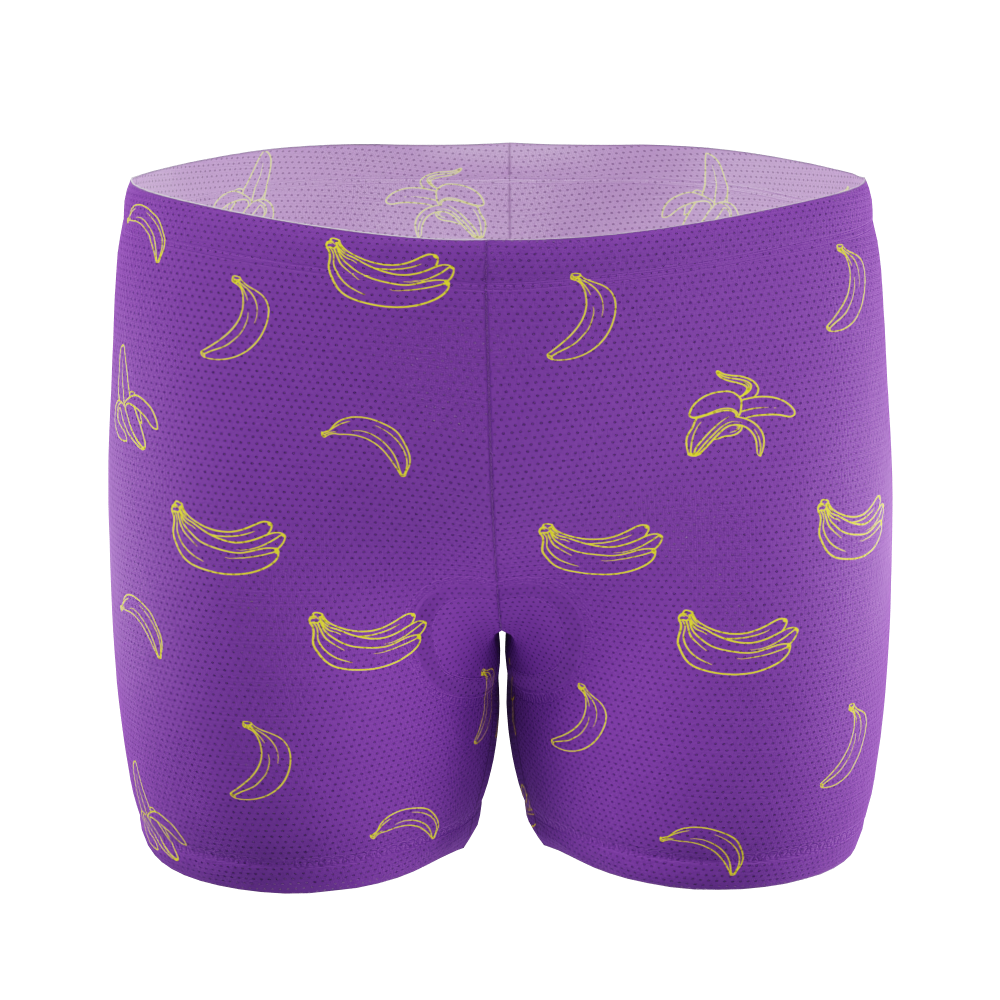 Men's Must Be Bananas Gel Padded Cycling Underwear-Shorts