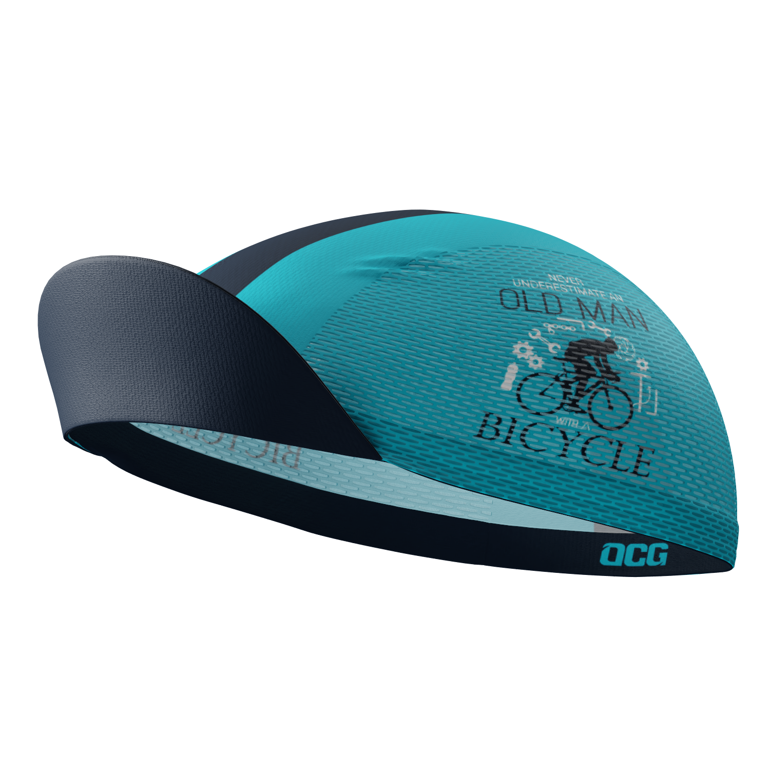 Unisex Never Underestimate an Old Man Quick Dry Cycling Cap