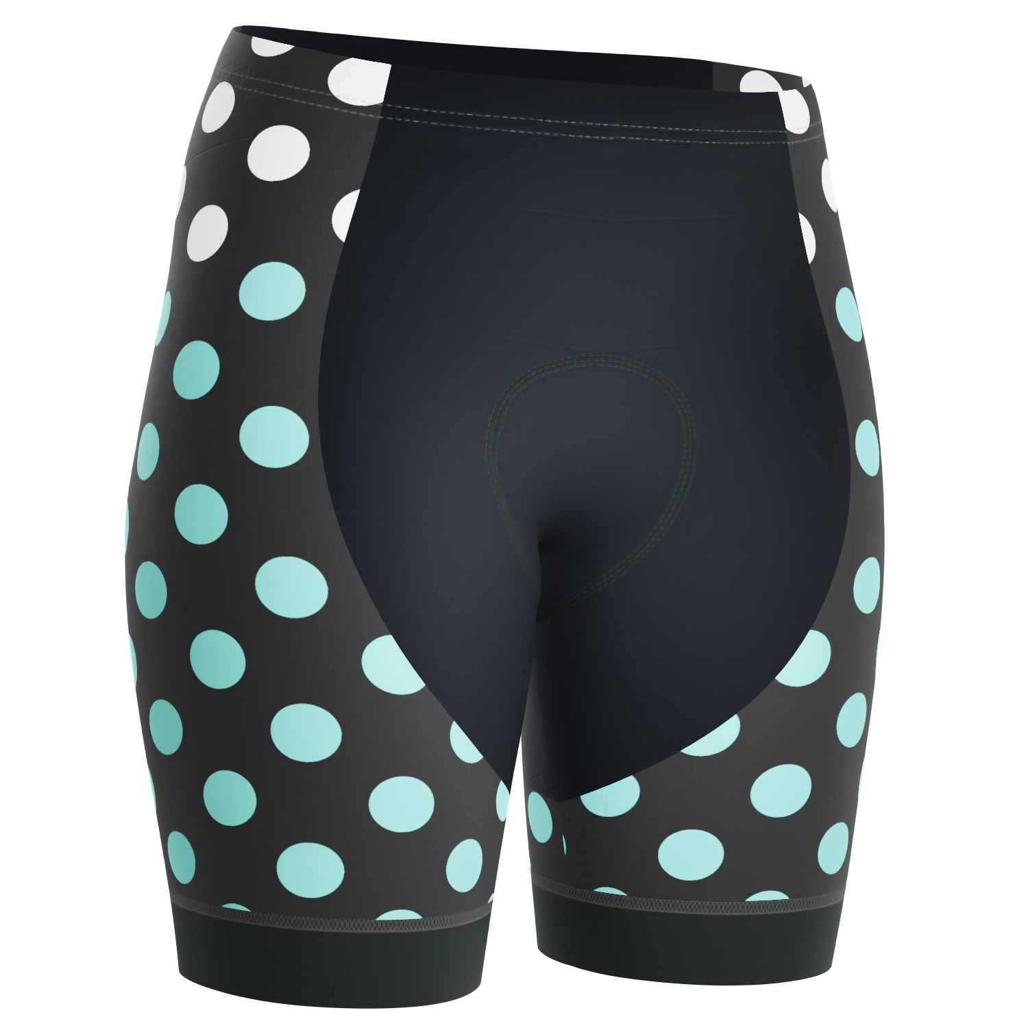 Women's Polka Dots Gel Padded Cycling Shorts