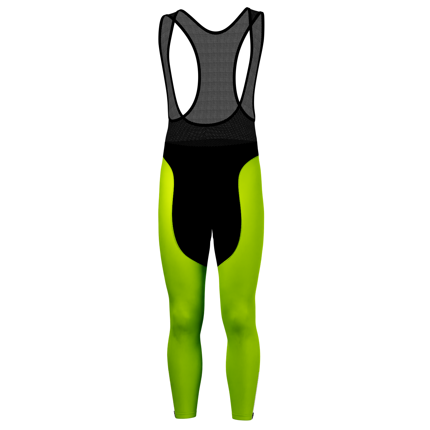 Men's Basic Colors Neon Gel Padded Cycling Bib-Tights