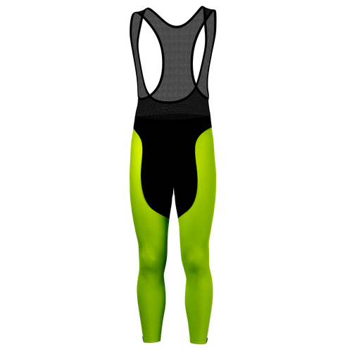 Men's Basic Colors Neon Gel Padded Cycling Bib-Tights
