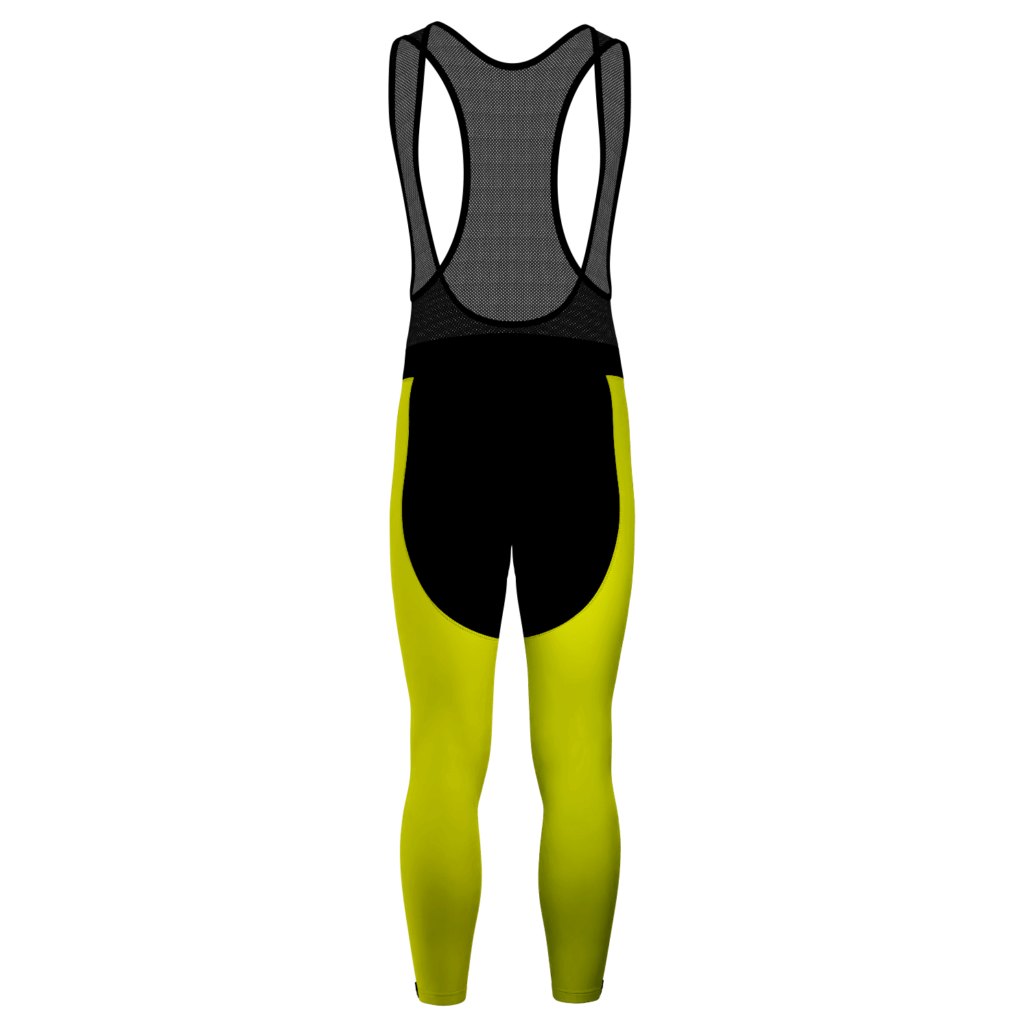 Men's Basic Colors Neon Gel Padded Cycling Bib-Tights