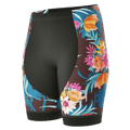 Women's Tropical Bloom Gel Padded Cycling Shorts