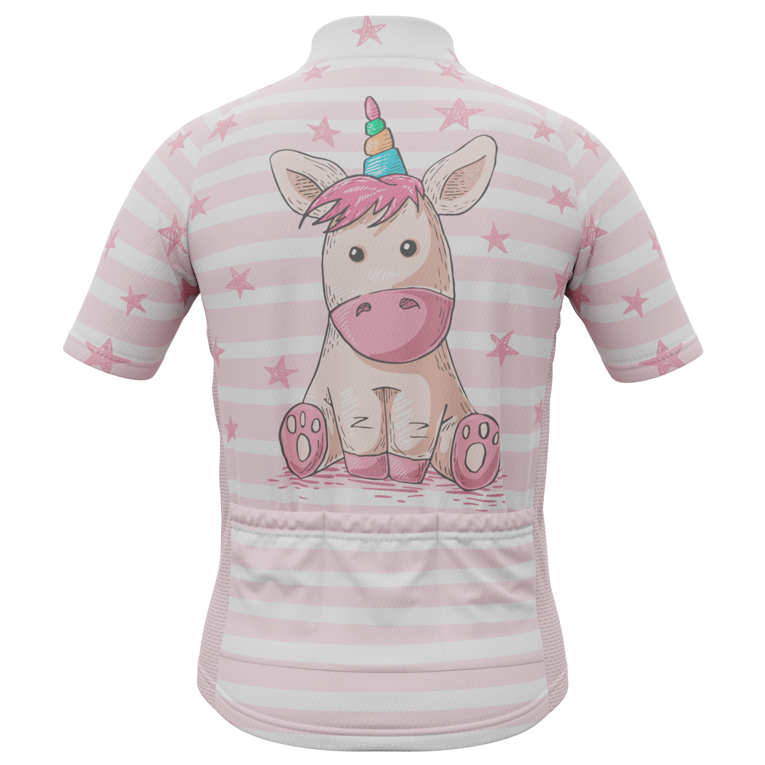 Kid's Pondering Unicorn Short Sleeve Cycling Jersey