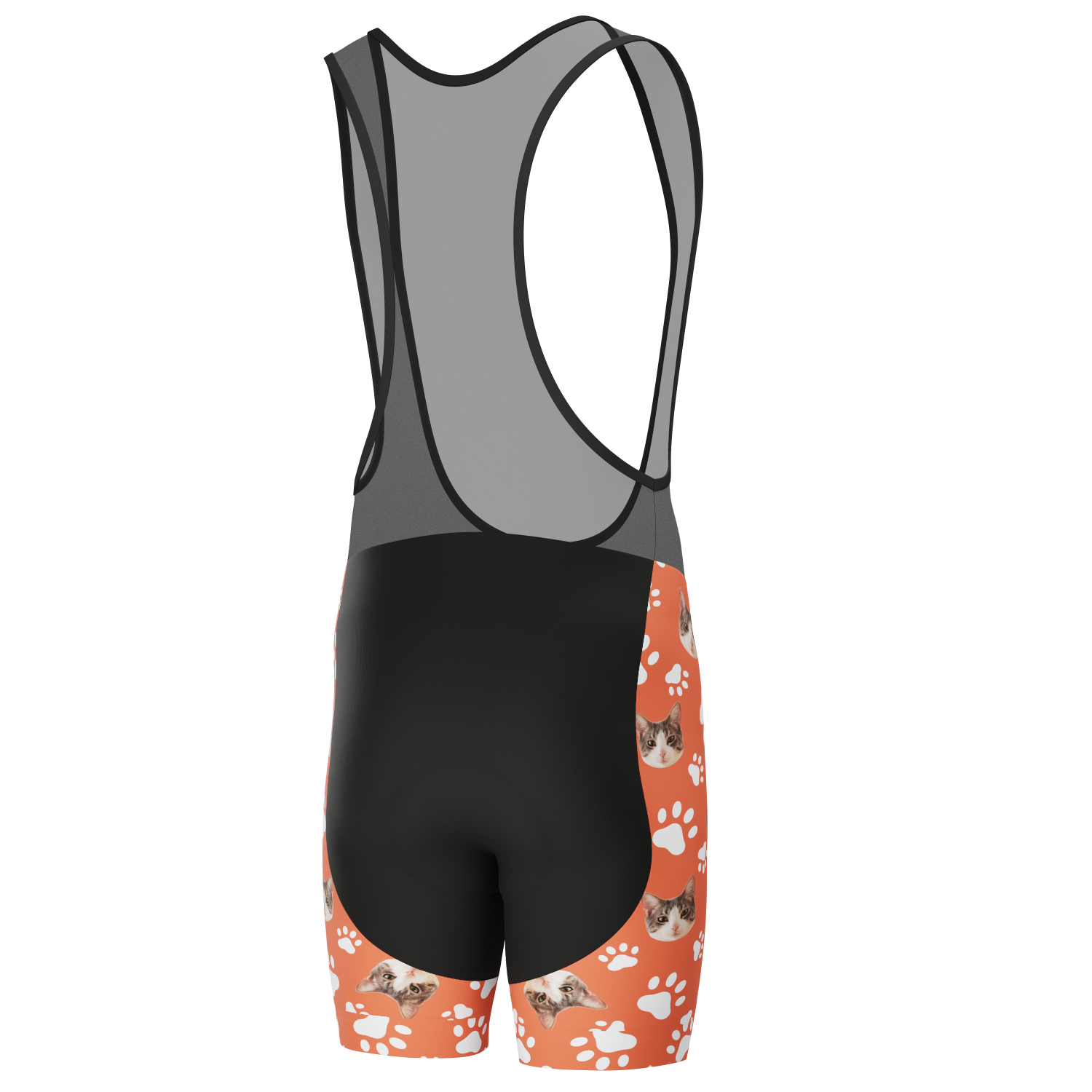 Men's Custom Pet Paws Cycling Bib Personalized & Durable