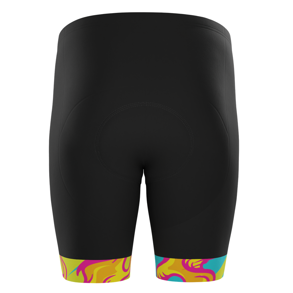 Men's Pedal Pushers Custom Team Design Gel Padded Cycling Shorts