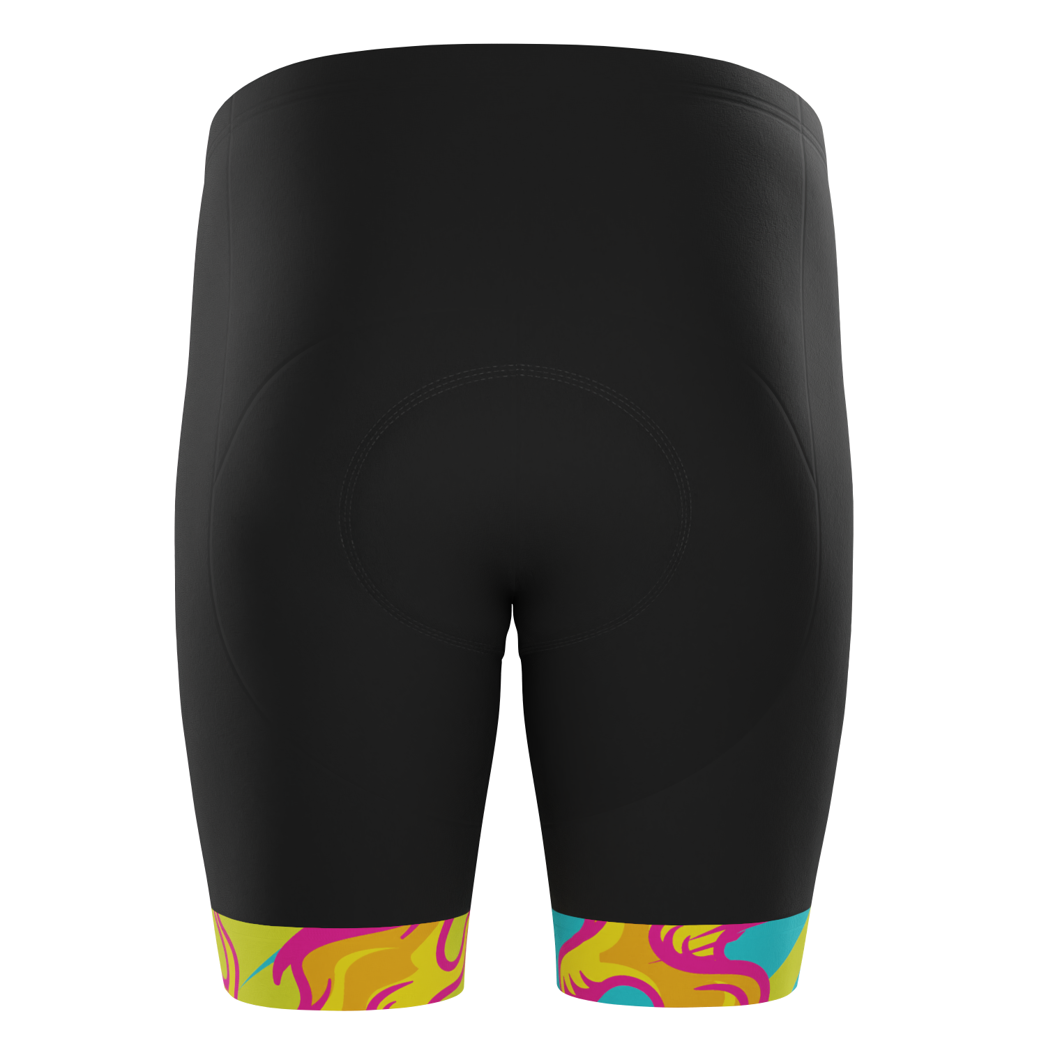 Men's Pedal Pushers Custom Team Design Gel Padded Cycling Shorts