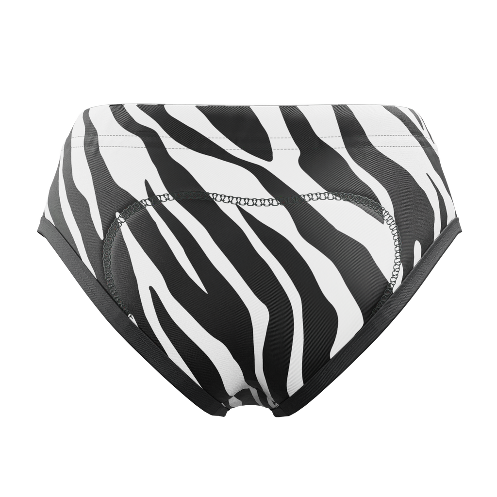 Women's Zebra Gel Padded Cycling Underwear-Briefs