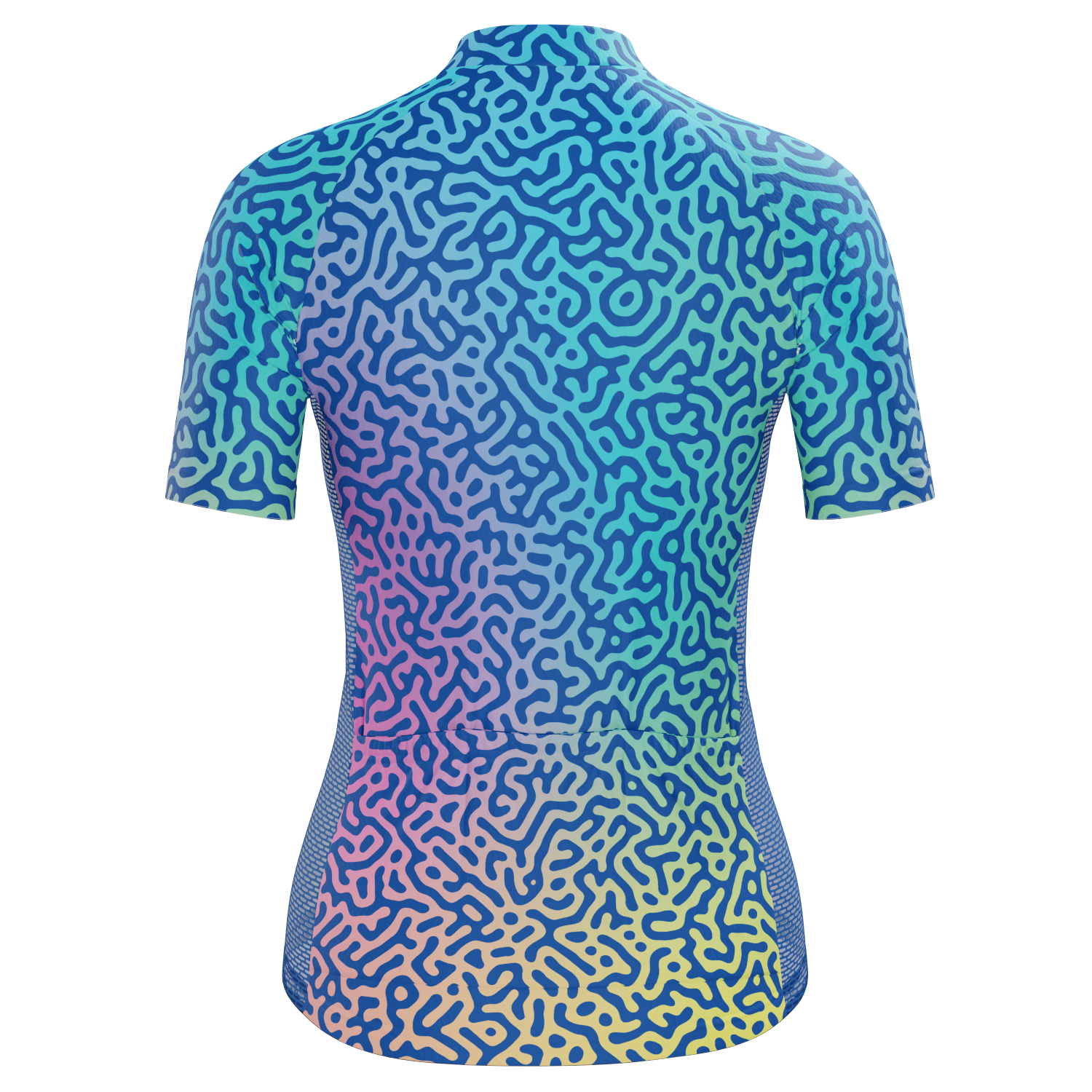 Women's Holographic Organic Lines Short Sleeve Cycling Jersey