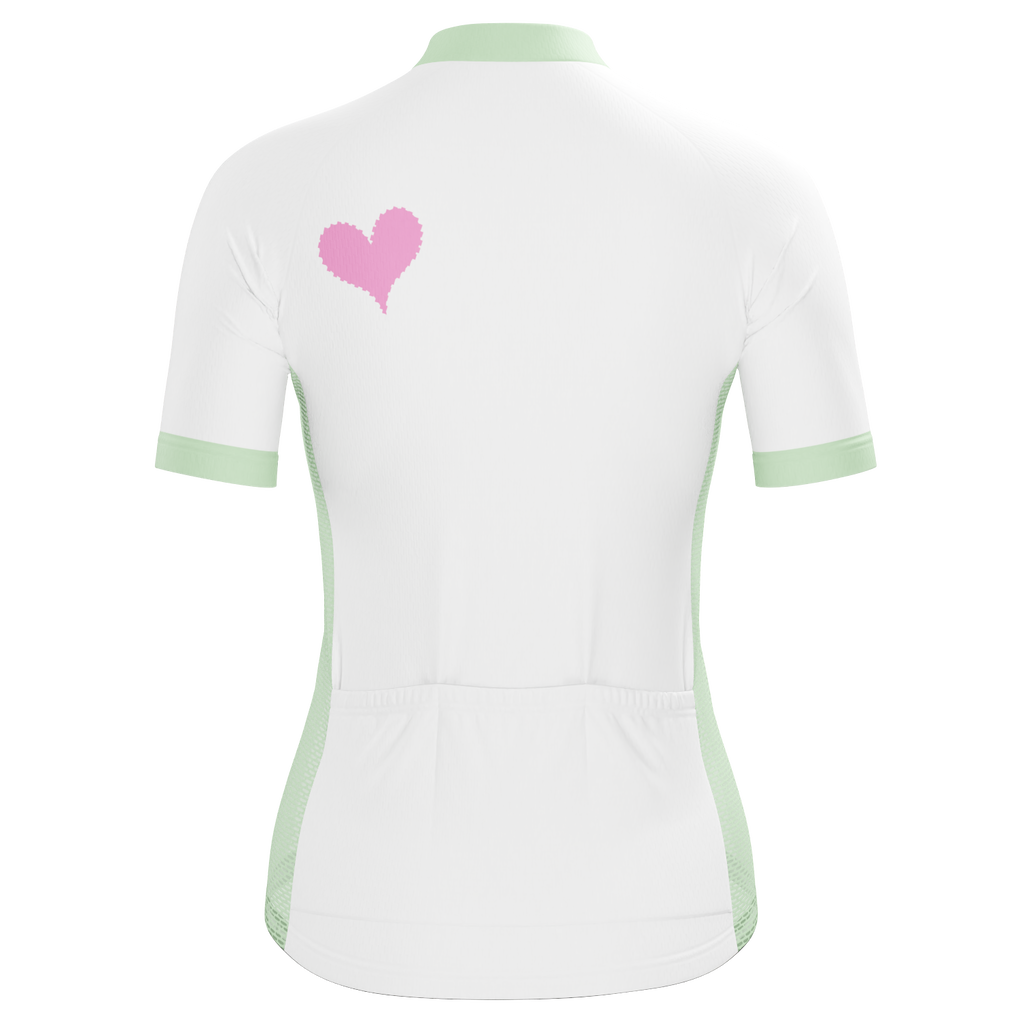 Women's Love Hearts Short Sleeve Cycling Jersey