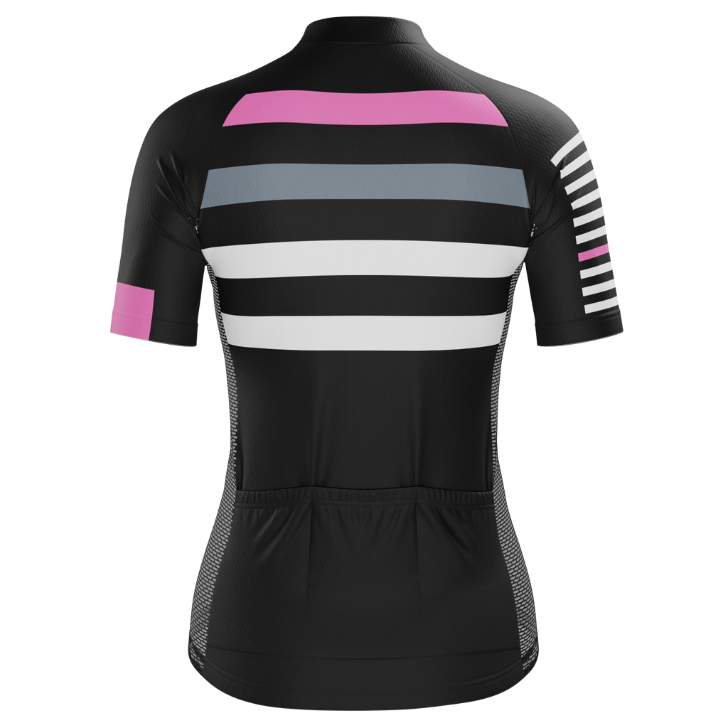 Women's Four Stripes Short Sleeve Cycling Jersey