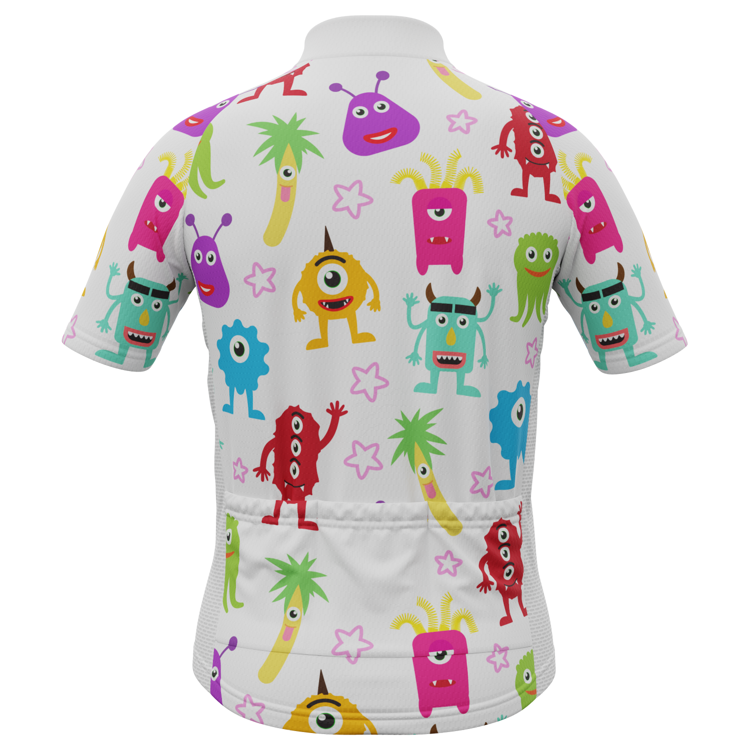 Kid's Happy Monsters Short Sleeve Cycling Jersey