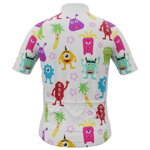 Kid's Happy Monsters Short Sleeve Cycling Jersey