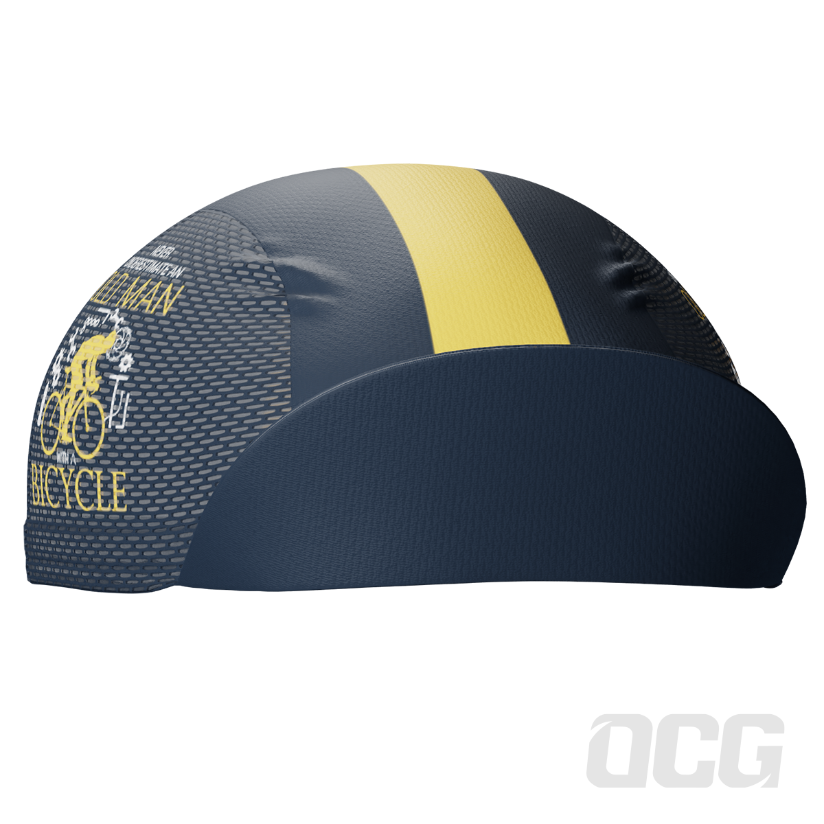 Unisex Never Underestimate an Old Man Quick Dry Cycling Cap