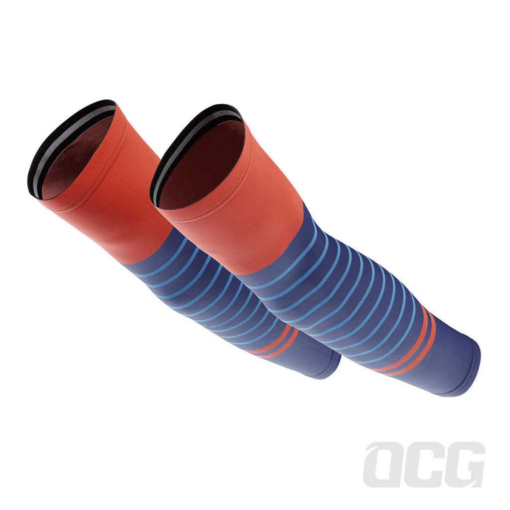Men's Striped For Speed Quick Dry Cycling Arm-Warmers