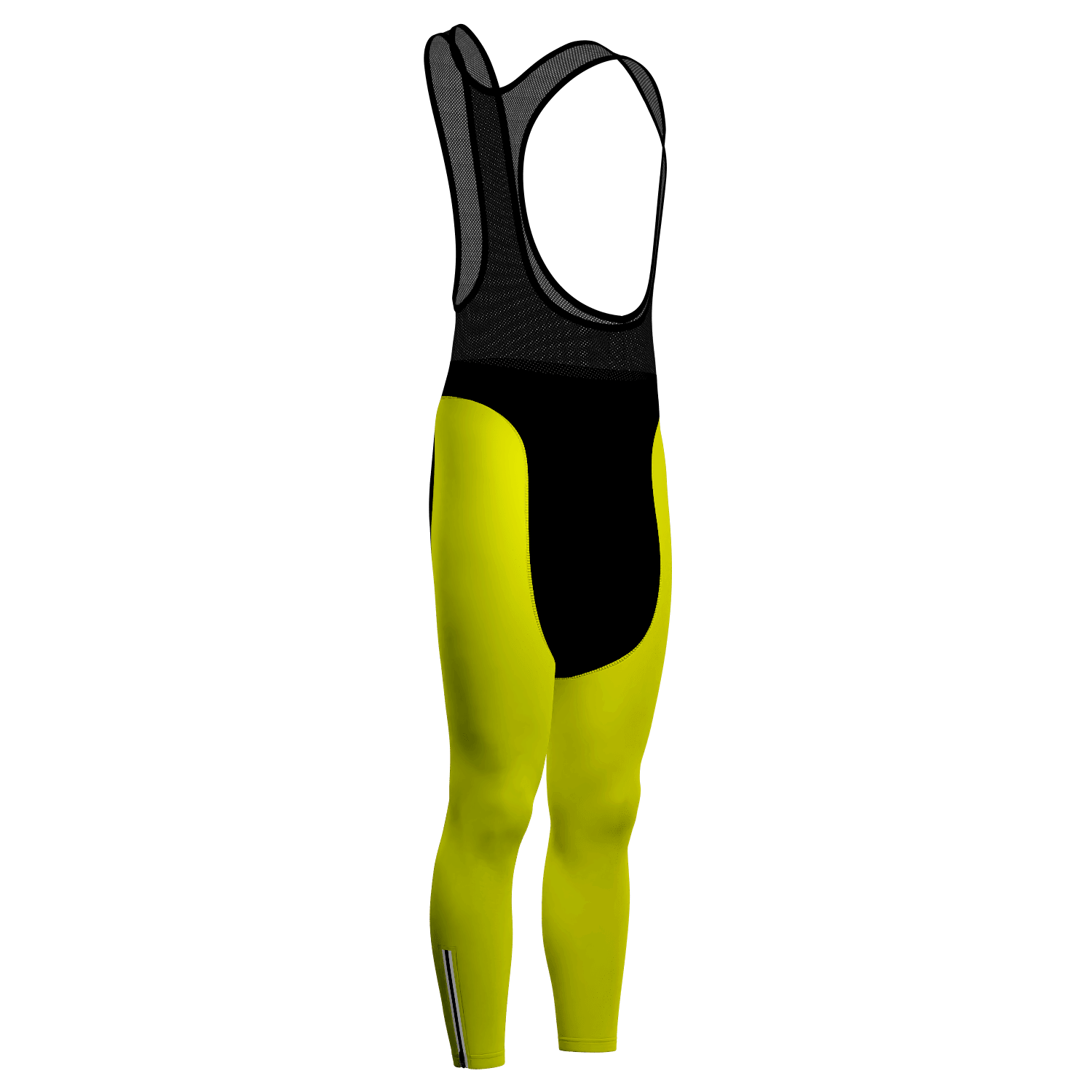 Men's Basic Colors Neon Gel Padded Cycling Bib-Tights